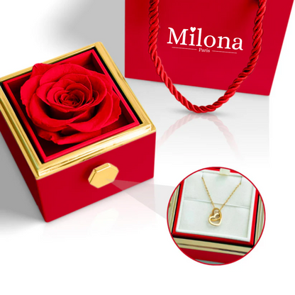 Coffret Rose Éternel - Milona™ | Édition Premium